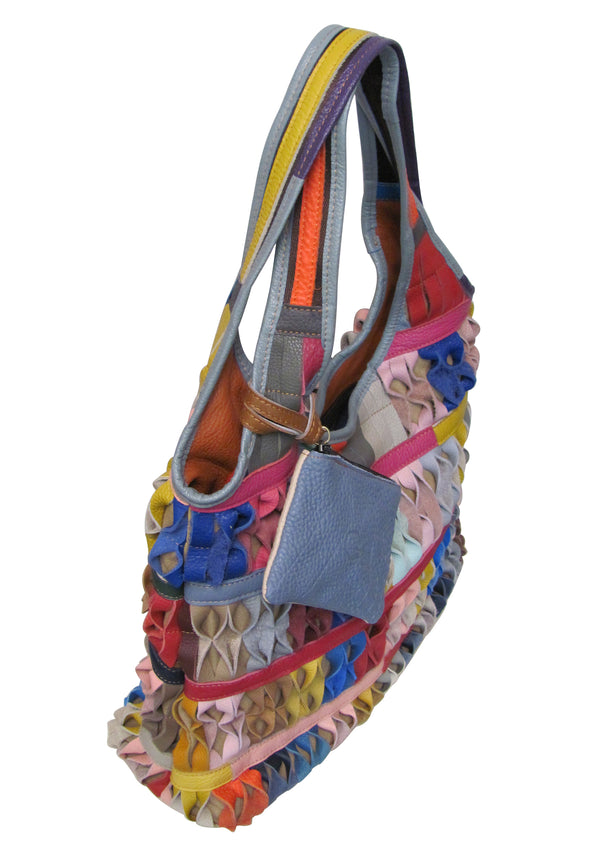 Amerileather Amerileather Honeycomb Leather Tote Bag (#1915-9)