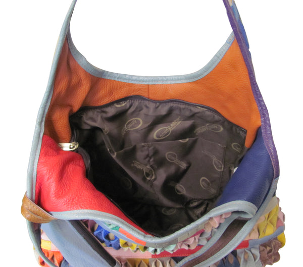 Amerileather Amerileather Honeycomb Leather Tote Bag (#1915-9)