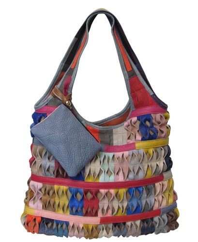 amerileather Amerileather Honeycomb Leather Tote Bag (#1915-9)