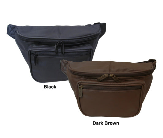 amerileather Jumbo Size Leather Fanny Pack (#7320-04)
