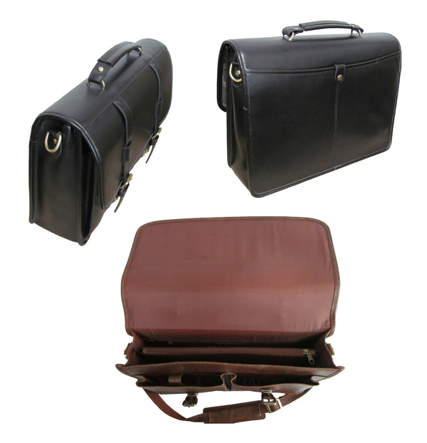 Amerileather Leather Executive Briefcase (#2510-0)