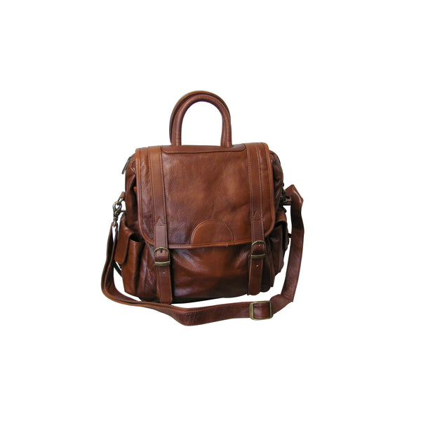 amerileather Leather Three Way Backpack (#1516-02)