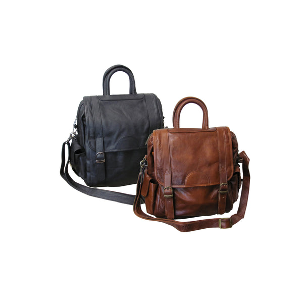 amerileather Leather Three Way Backpack (#1516-02)