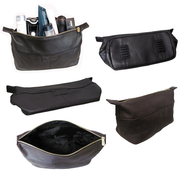 Amerileather Amerileather Madison Leather Toiletry Bag (#23-0)