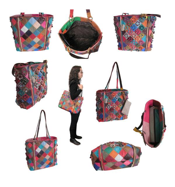 Amerileather Amerileather Maxille Leather Hand/Tote Bag (#1920-9)