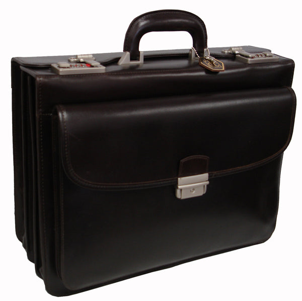 Amerileather Amerileather Modern Attache Leather Executive Brief (#2891-04)