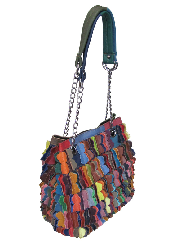 Amerileather Amerileather Papillon Leather Shoulder Bag (#1929-9)