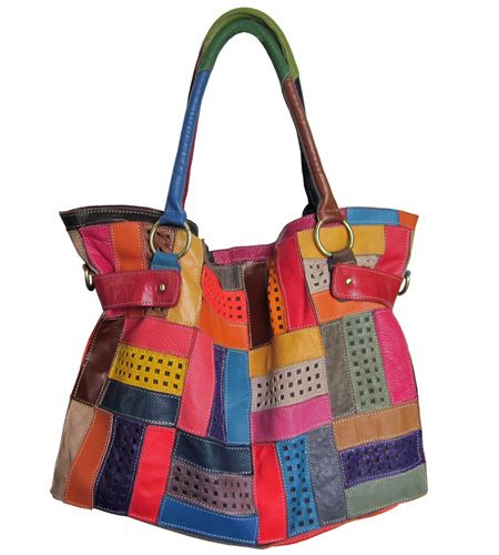 amerileather Amerileather Rainbow Mazy Tote Bag (#1770-9)