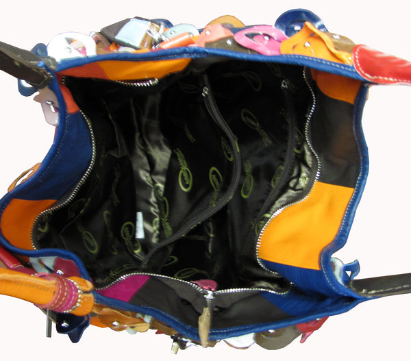 Amerileather Amerileather Rainbow Peacock Handbag (#1762-9)