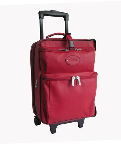 amerileather Amerileather Red Leather Novix Garment Bag (#2460-1)