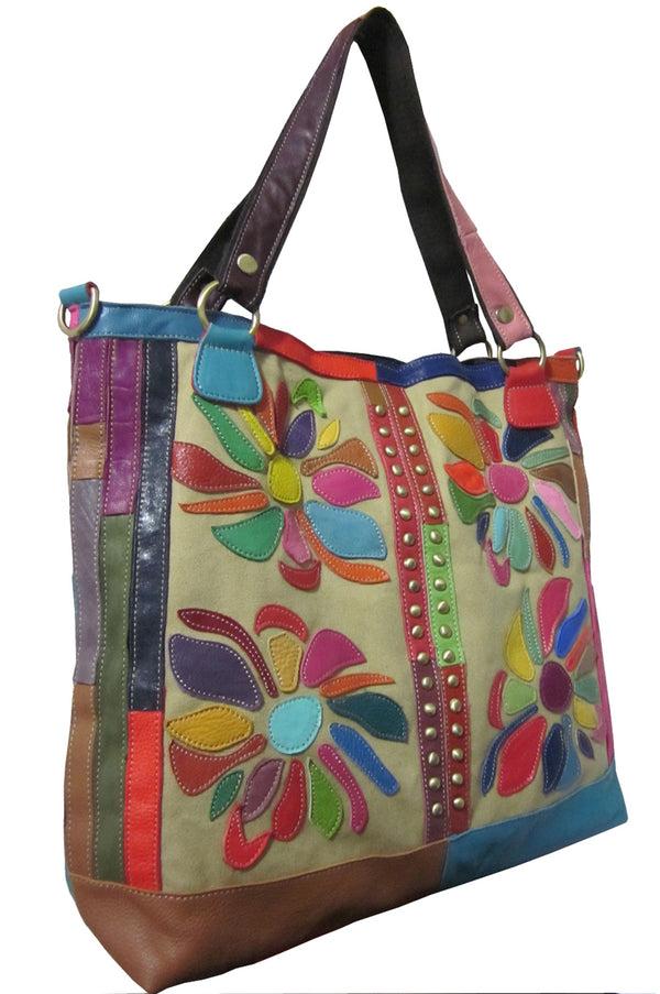 Amerileather Amerileather Rosalie Leather Tote Bag (#1758-9)