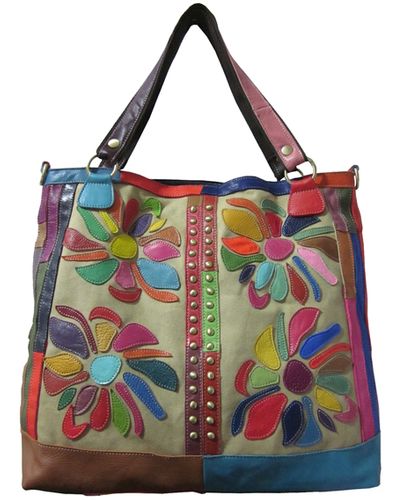 amerileather Amerileather Rosalie Leather Tote Bag (#1758-9)