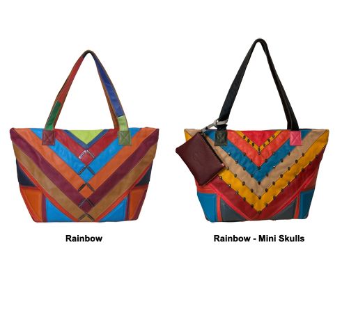 amerileather Amerileather Simonda Rainbow Tote (#1935-89)