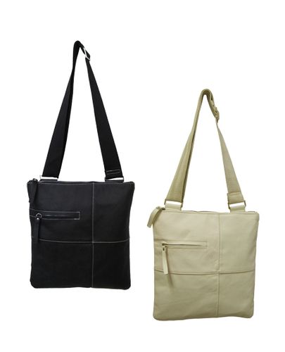 amerileather Slim Cross-Body Messenger Bag (#701-09)