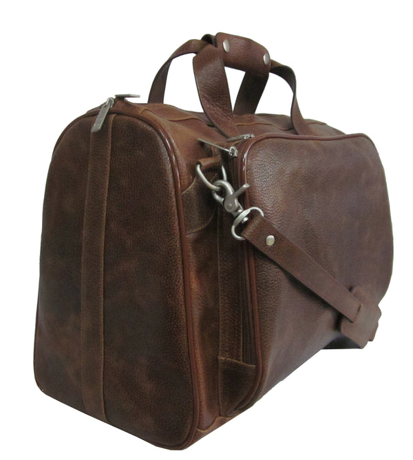Amerileather Amerileather Waxy Brown Leather Two Piece Set Traveler (#8002-4)
