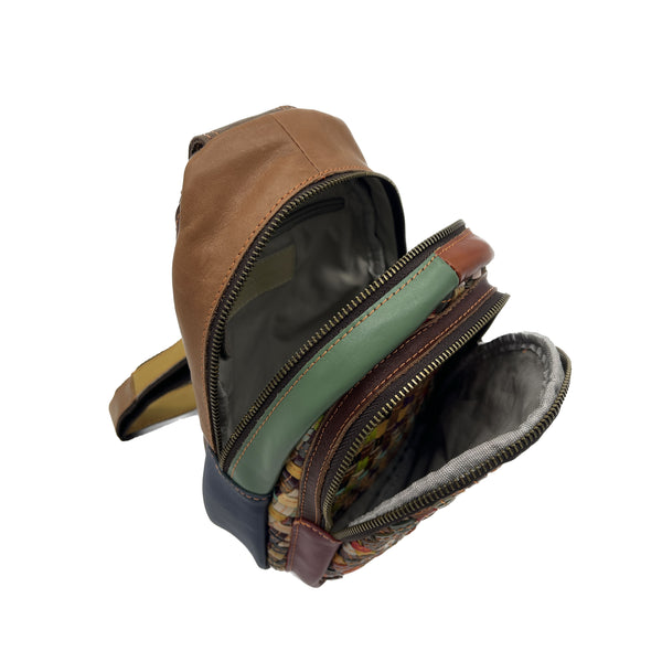 Amerileather Amerileather Woven Cross-body (#1957-012689)