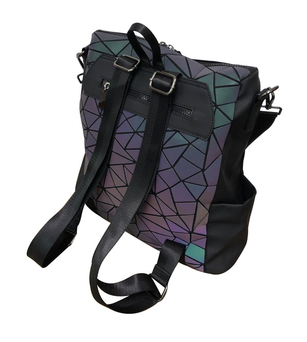 Amerileather APC Tegan Luminous Geometric Tote/Backpack (#3401-9)