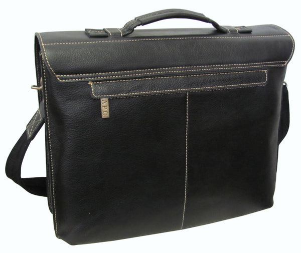 Amerileather Classical Leather Organizer Briefcase (#2750-02)