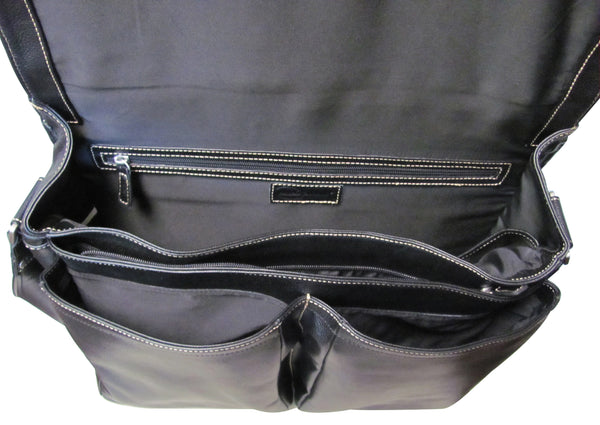 Amerileather Legacy Leather Woody Portfolio W/ Laptop Sleeve (#1834-4)