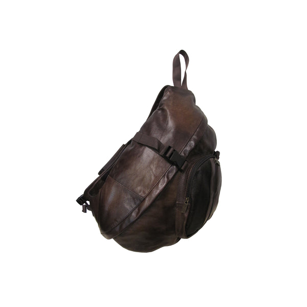 Amerileather PC Leather Cross Body Sling Bag (#1519-03)
