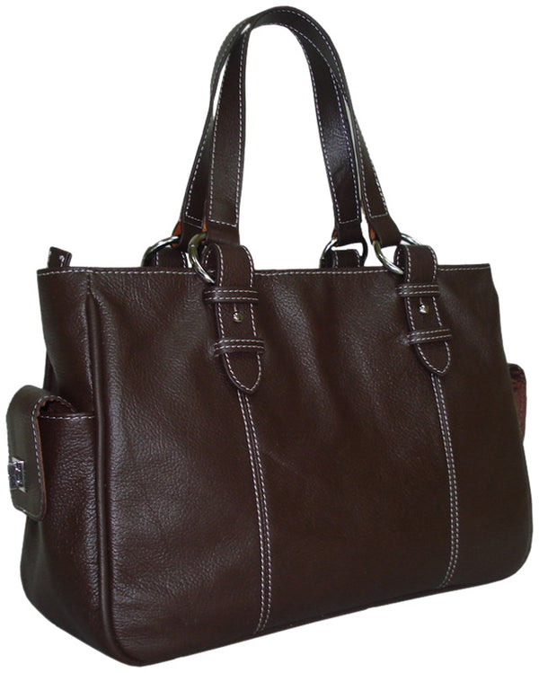 Amerileather Sophisticated Leather Shopper Bag (#1831-045)