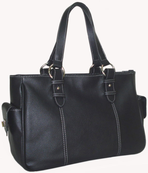 Amerileather Sophisticated Leather Shopper Bag (#1831-045)
