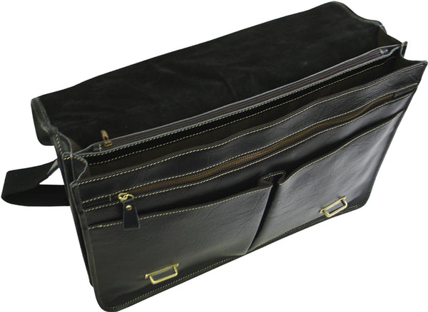 Amerileather Traditional Double Slip-in Executive Briefcase (#2760-0)