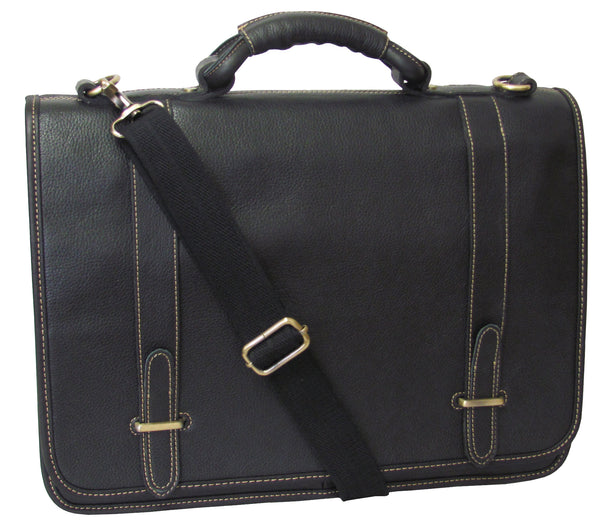amerileather Traditional Double Slip-in Executive Briefcase (#2760-0)