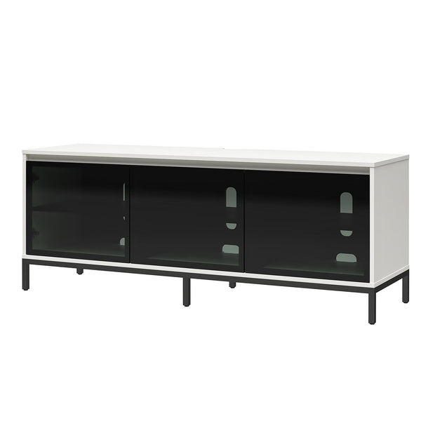 Ameriwood Home Alphason Studio 68" Media Console With Steel Post Base For TVs Up To 77"