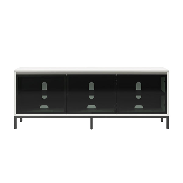 ameriwood home Alphason Studio 68" Media Console with Steel Post Base for TVs up to 77"