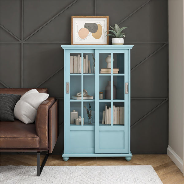 Ameriwood Home Ameriwood Home Aaron Lane Bookcase With Sliding Glass Doors