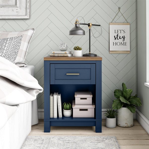 Ameriwood Home Ameriwood Home Armada Two-Toned Nightstand With Drawer