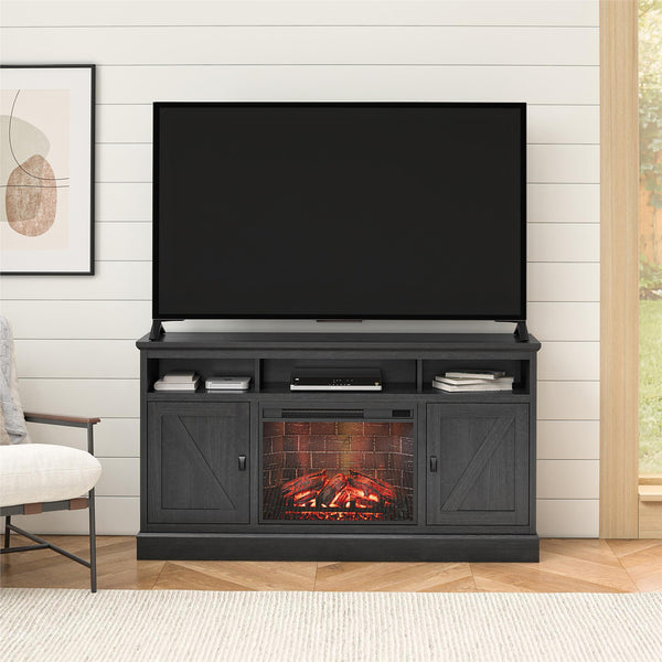 Ameriwood Home Ameriwood Home Ashton Lane Electric Fireplace TV Stand With Remote For TVs Up To 65in