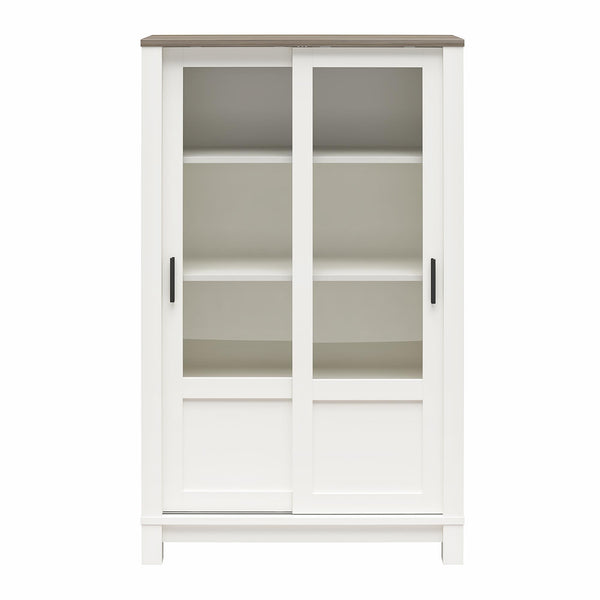 ameriwood home Ameriwood Home Chapel Hill Rustic Farmhouse Bookcase Cabinet with Sliding Glass Doors ameriwood home Ameriwood Home Chapel Hill Rustic Farmhouse Bookcase Cabinet with Sliding Glass Doors