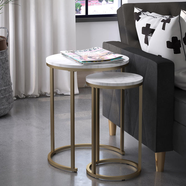 Ameriwood Home CosmoLiving Amelia Nesting Tables