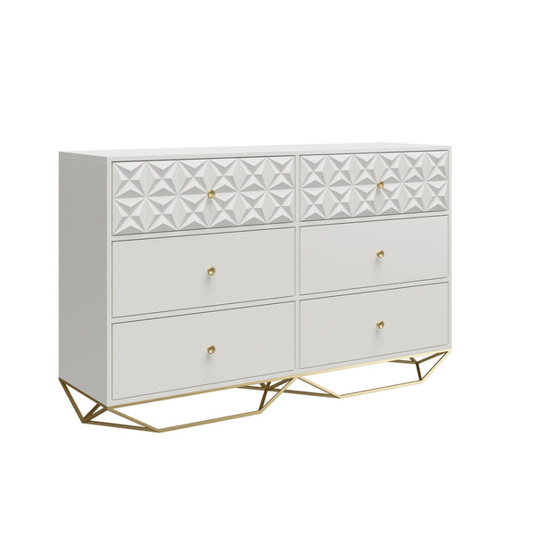 Ameriwood Home CosmoLiving Blair 6 Drawer Dresser