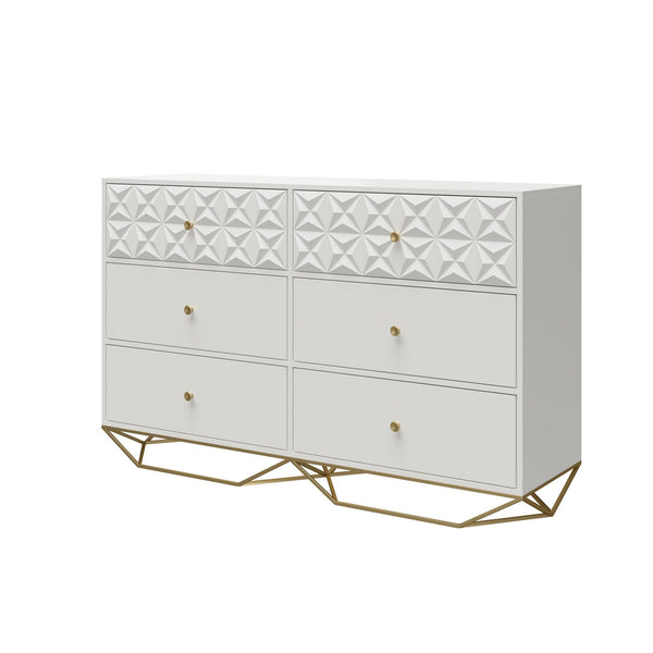 Ameriwood Home CosmoLiving Blair 6 Drawer Dresser