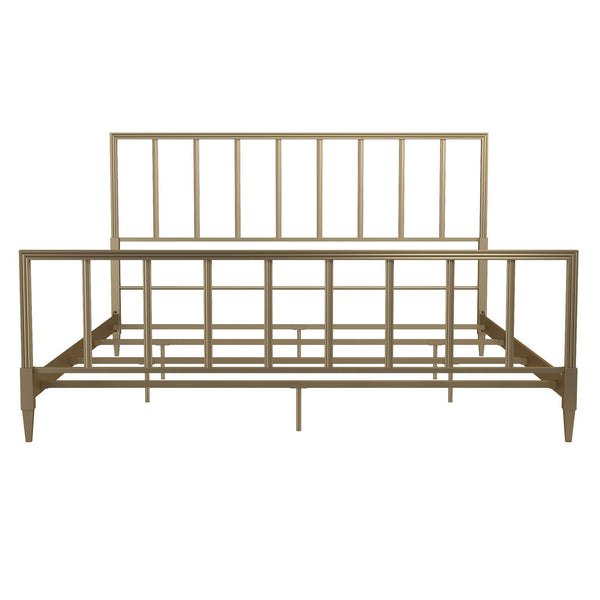 ameriwood home CosmoLiving Blair Brass Metal Bed