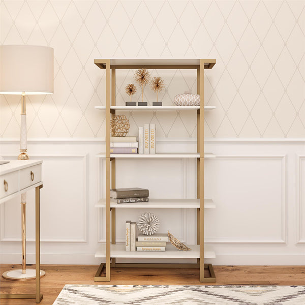 Ameriwood Home CosmoLiving Camila 5 Shelf Bookcase