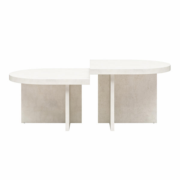 ameriwood home Ameriwood Home Daytona 2-Piece Modern Coffee Table with Rounded Edges