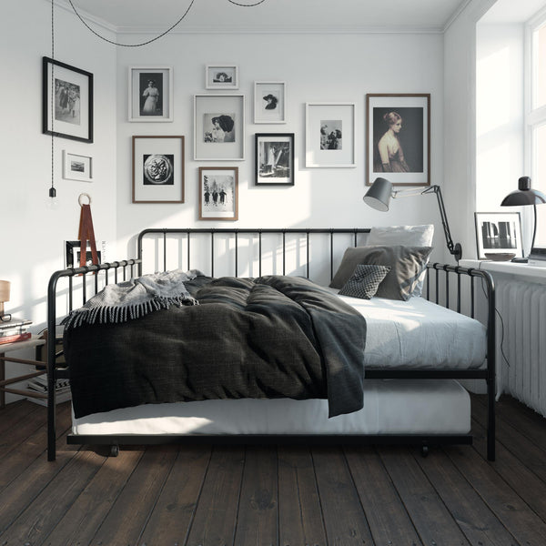 Ameriwood Home DHP Aaron Metal Daybed And Trundle