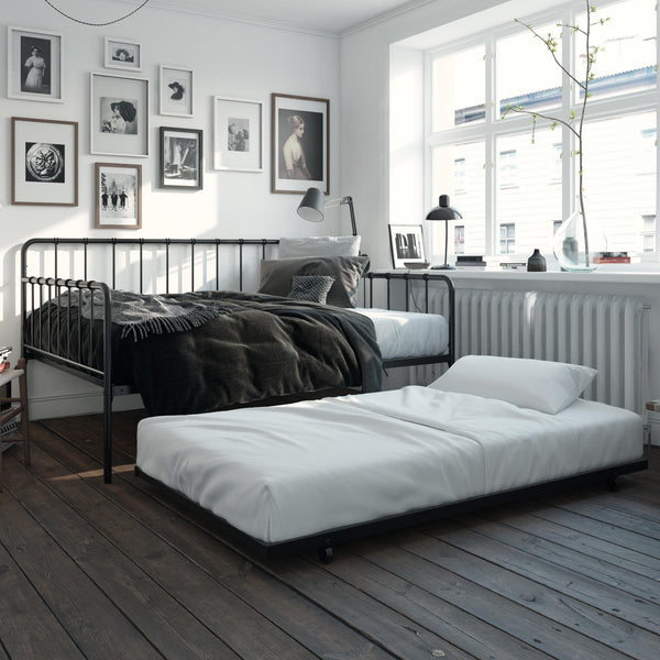 Ameriwood Home DHP Aaron Metal Daybed And Trundle