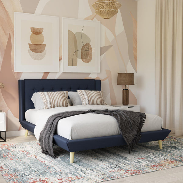 Ameriwood Home DHP Aliyah Upholstered Bed Frame