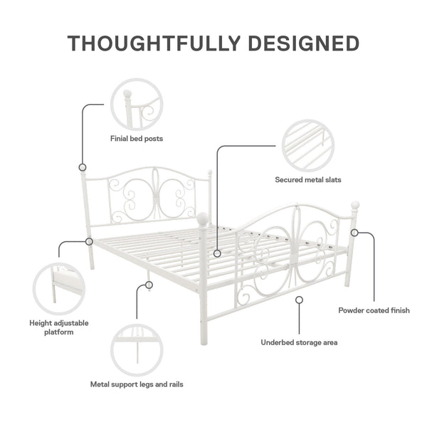 Ameriwood Home DHP Bombay Metal Bed Frame