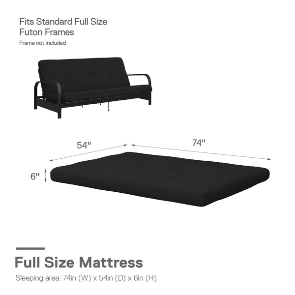 Ameriwood Home DHP Caddie 6" Futon Mattress