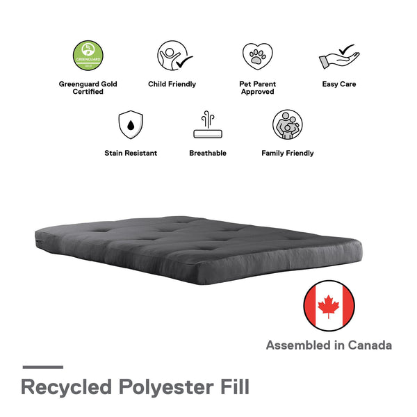 Ameriwood Home DHP Caden 6" Futon Mattress