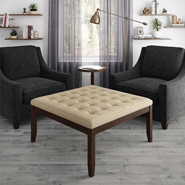 Ameriwood Home DHP Charlie Square Ottoman