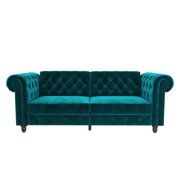 ameriwood home DHP Felix Chesterfield Futon Sofa