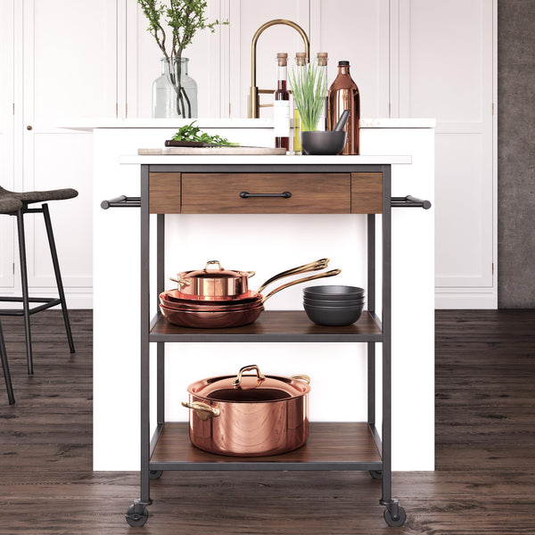 Ameriwood Home DHP Kane Kitchen Cart