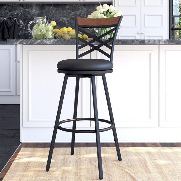Ameriwood Home DHP Lesley Swivel Barstool